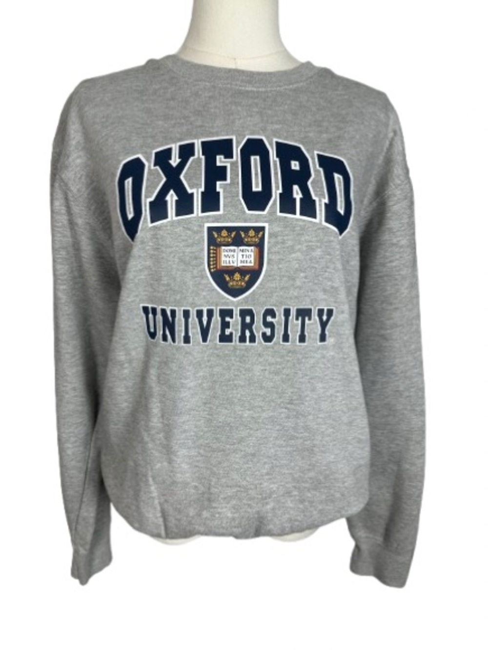Oxford University Gray Logo Crewneck Sweater